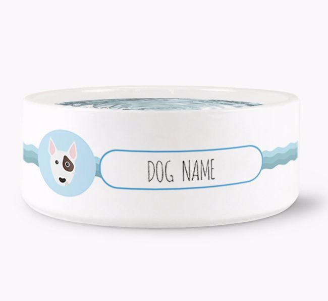 Personalised Wave Water Bowl for {dogsName}